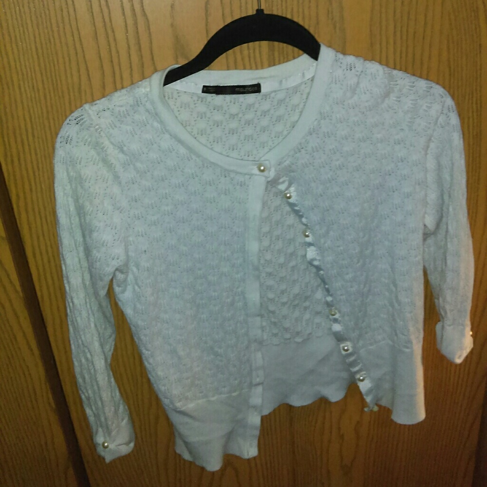 Classic white cardigan